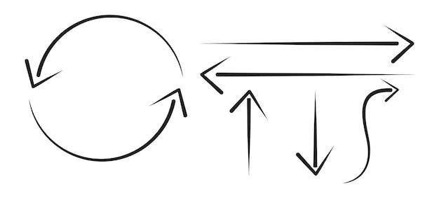 recyle arrow and left right up down arrows