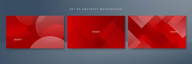 red abstract background for presentation design flyer social media cover web banner tech banner Vector abstract graphic design banner pattern presentation background web template