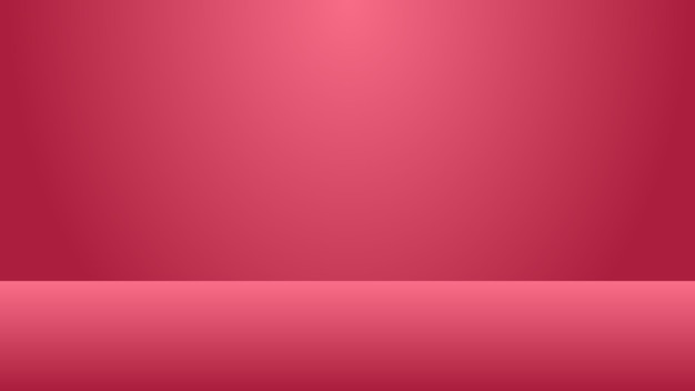red background in studio scene with blank space for graphic deign element