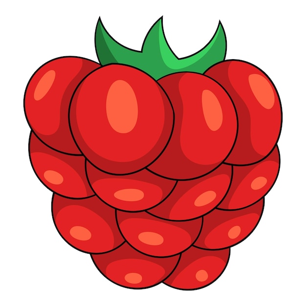 red berry icon cartoon illustration of red berry vector icon for web