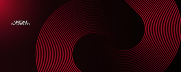 red circle abstract background with lines