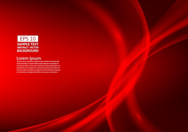 red color waves abstract background design