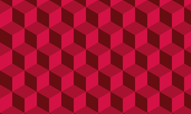 Red Cube Pattern Background