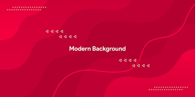 Red curve with colorful and gardient smooth line background