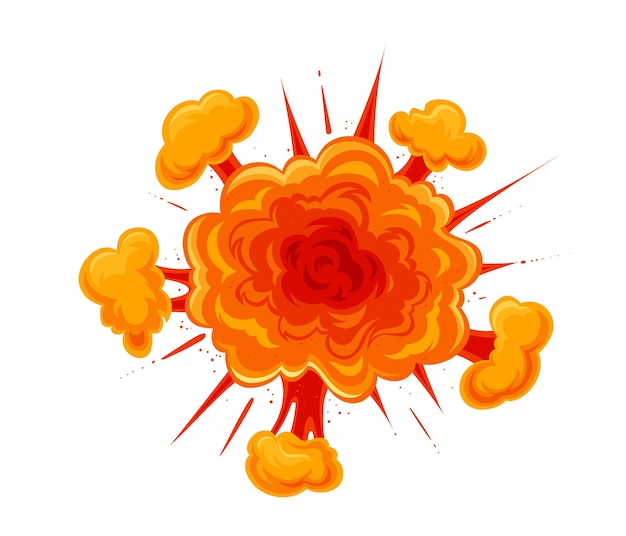 Red Explosion, cloud of fire