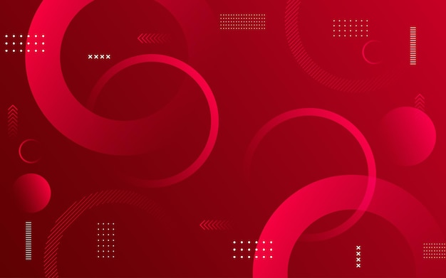 red gradationsgeometric backgroundshape circle efefct