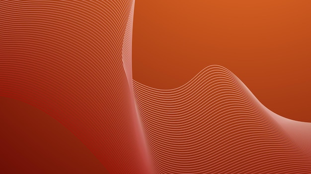 Red gradient abstract background with curve line