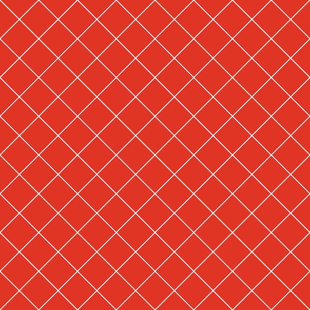 Red Seamless Diagonal Grid Pattern