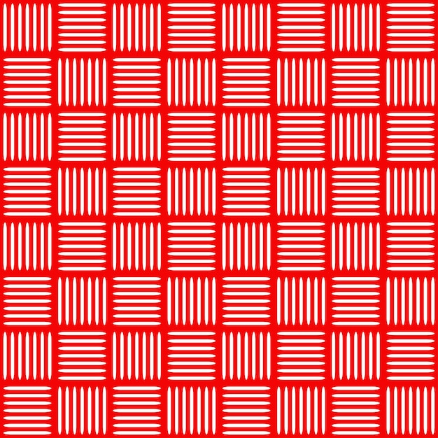 Red seamless pattern with white  group of lines. Carpet design seamless pattern.