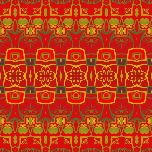 red seamless textured abstract background with a combination of gold