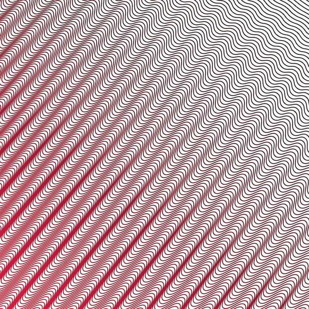 red stripes wave seamless pattern abstract vector image