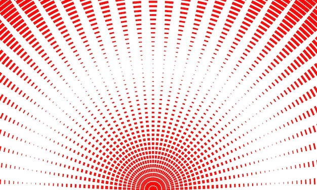 Red Sunburst Pattern