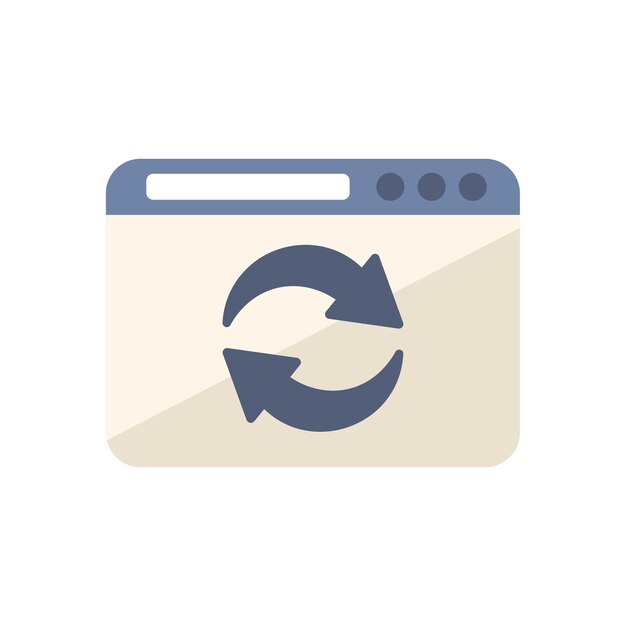 Redesign web page icon flat vector Template agency Ux creative isolated