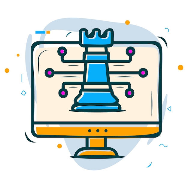 reinforcement learning models trained play chess concept challenging realtime strategy game vector