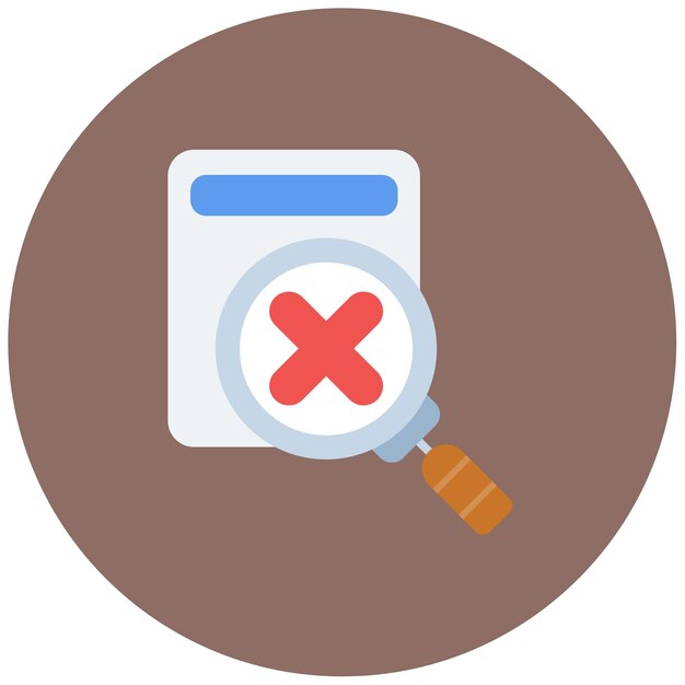 Rejected icon vector image Can be used for Business Management
