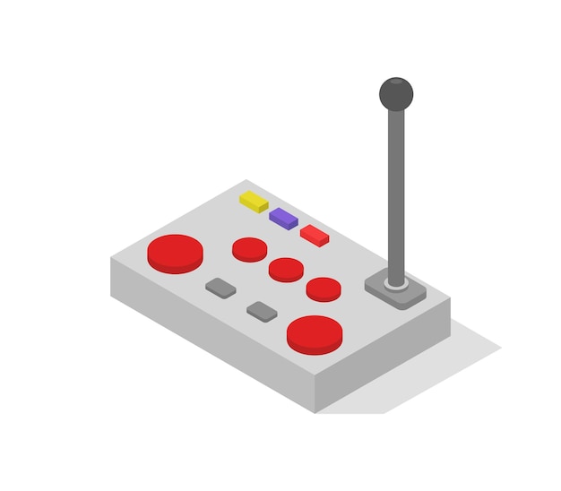Remote controller of drone isometric