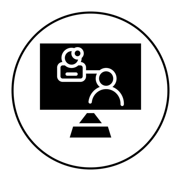 Remote Training icon vector image Can be used for Remote Working