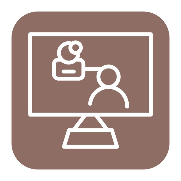 Remote Training icon vector image Can be used for Remote Working