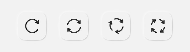 repeat icon arrow reload sign recycle symbol reset icons refresh symbols vector isolated sign
