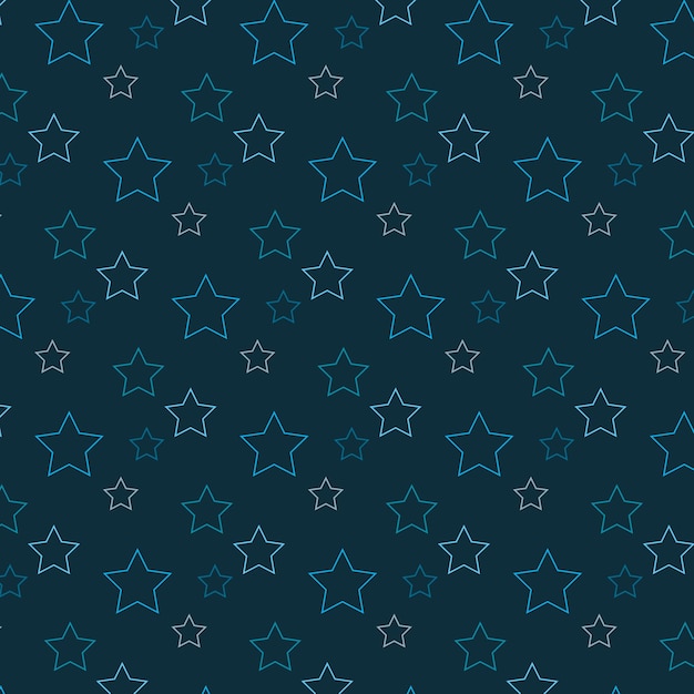 Repeating pattern of stars on a blue background