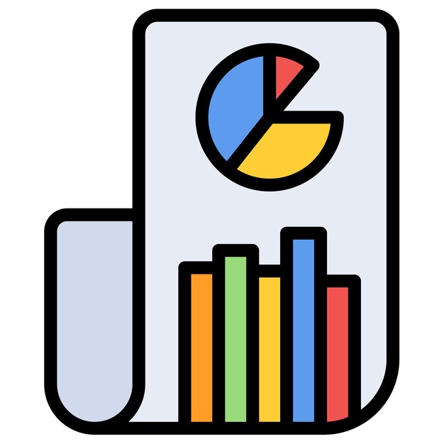 report file icon vector image can be used for documents and files
