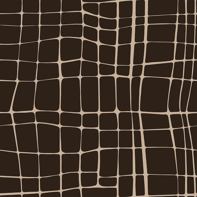 Reptile skin hand drawn vectorseamless pattern. Crocodile leather print for any design purposes