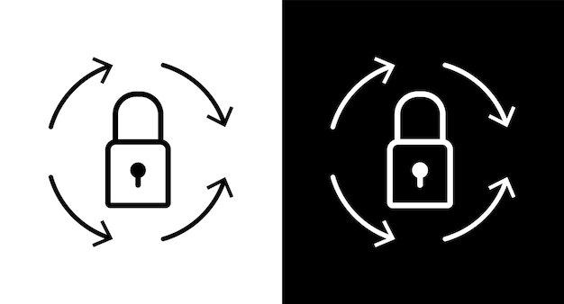 Reset password icon for web ui mobile apps Reset password icon sign symbol