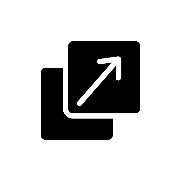 Resize icon set upscale streamline screen vector button scalable big size window sign maximize or extend image icon scale full screen button in black filled and outlined style