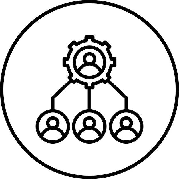 resource allocation icon vector image can be used for product management