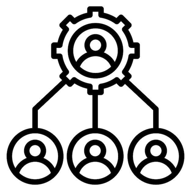 resource allocation icon vector image can be used for product management