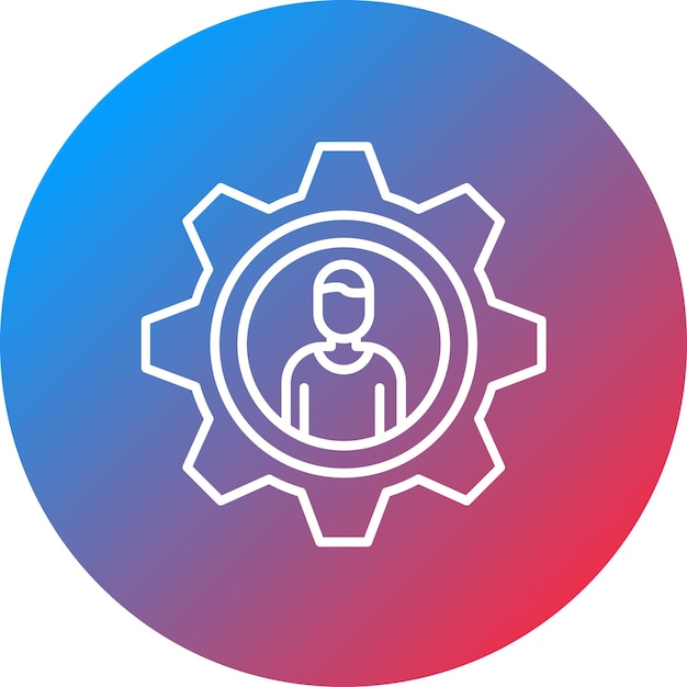 resources management icon vector image can be used for business people