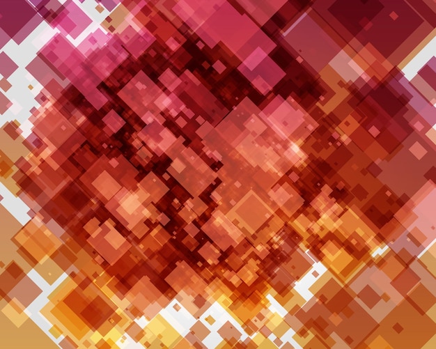 Retro abstract background colorful squares shapes vector illustration Modern trendy design for poster or banner and landing page site template