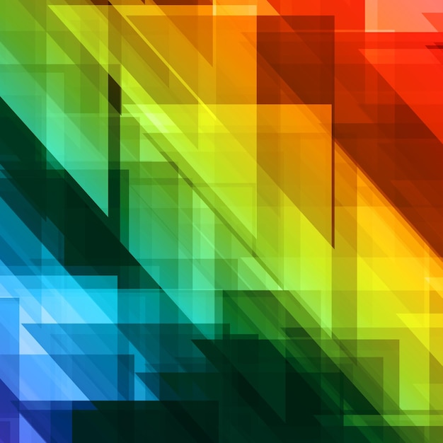 retro abstract background colorful triangles shapes vector illustration modern trendy design for poster or banner and landing page site template