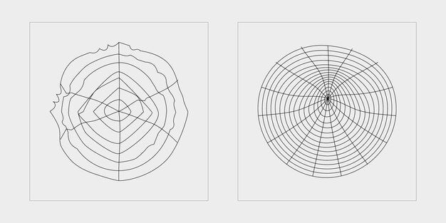 Retro futuristic elements for design Brutalism star and flower shapes Flat minimalist icons