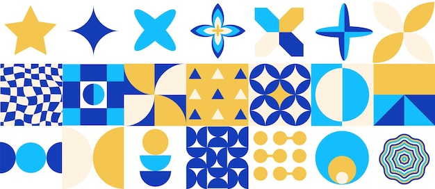 retro futuristic sparkle icons collection set of star shapes abstract symbol sign vector design