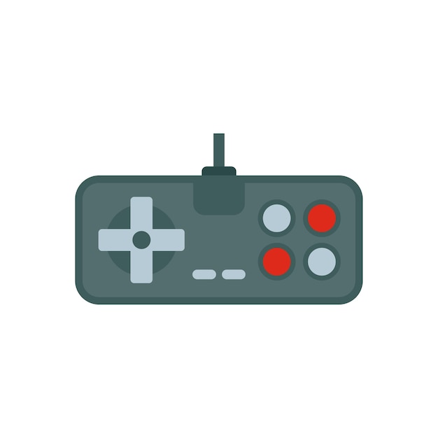 retro game joystick icon flat illustration of retro game joystick vector icon isolated on white background