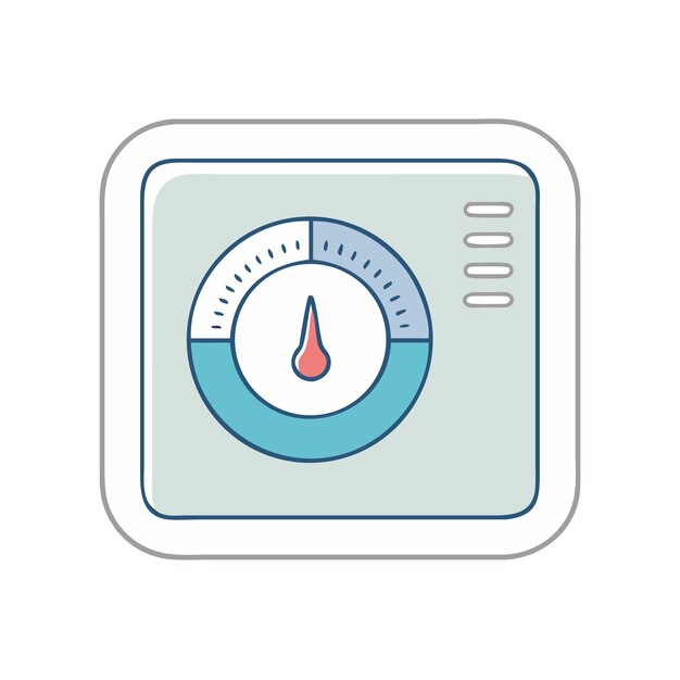 Retro Timer Icon for Time Management and Measurement