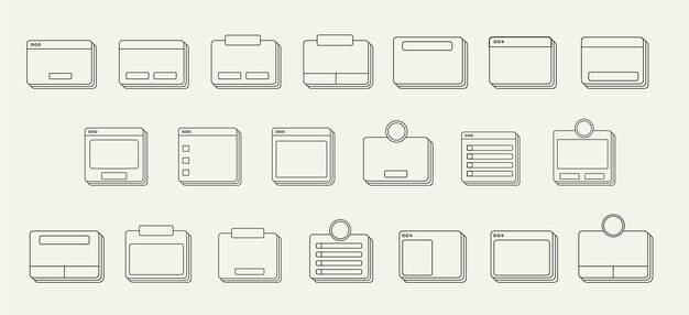 Retro Ui Frame Desktop Windows Message Boxes and User Interface Popup Elements for Web