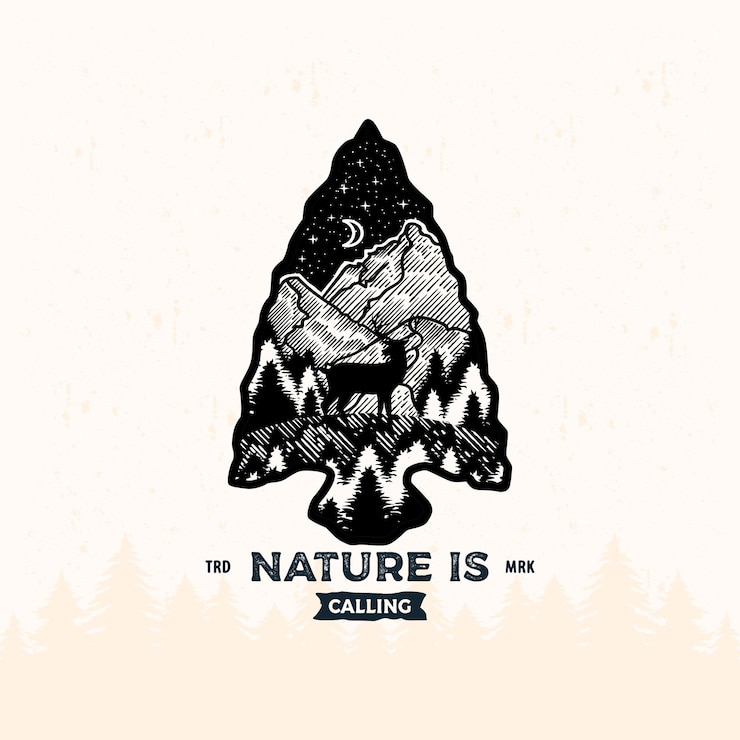 Vektori retro vintage logo badge adventure and outdoor mountains for sticker, t-shirt, hat, poster design