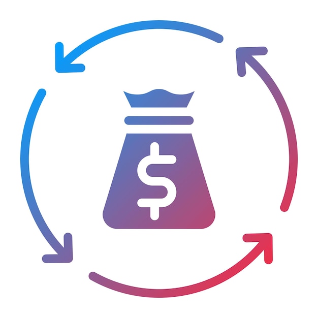 return on investment icon vector image can be used for video blog