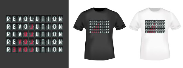 Revolution, LOVE fashion slogan for t-shirt print.