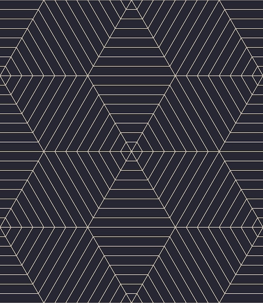 Rich Vip Outline Premium Ornamental Seamless Pattern Vector Abstract Background
