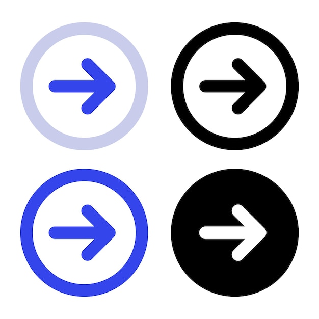 Right Arrow Circle Multiple Colours
