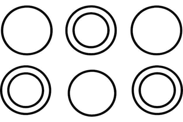 Ring line art graceful depiction of modern and chic design