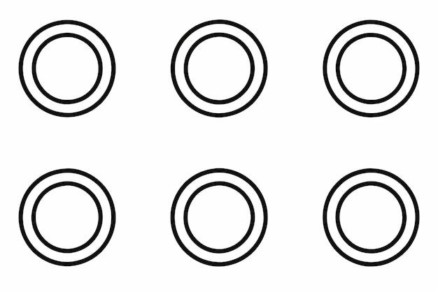 Ring line art modern image celebrating elegance of classic ring