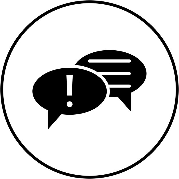 risk communication vector icon can be used for risk management iconset