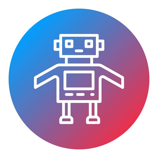 robot icon vector image can be used for cyberpunk