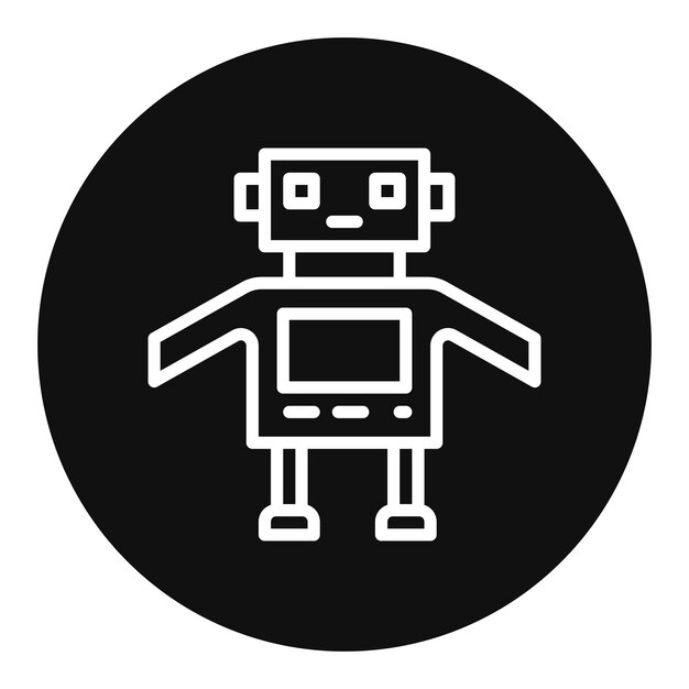 Robot icon vector image Can be used for Cyberpunk