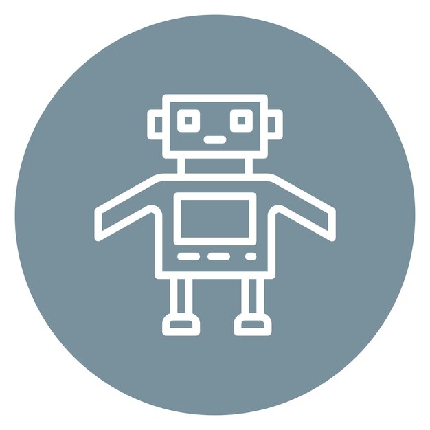Robot icon vector image Can be used for Cyberpunk
