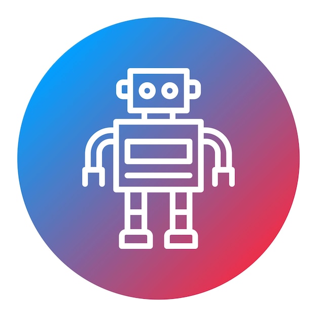 robot icon vector image can be used for manufacturing